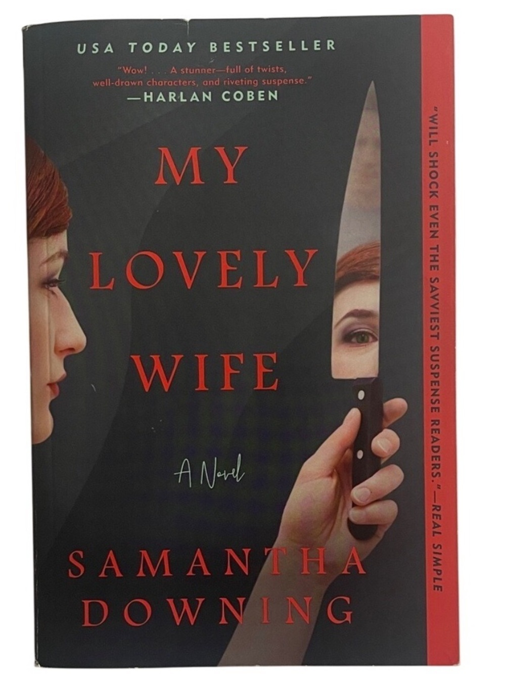 Samantha Downing "My Lovely Wife" – Black & Red Paperback Novel